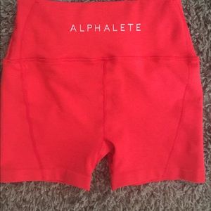 Alphalete R6 red shorts